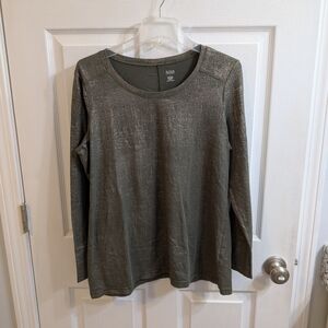 a.n.a Foil Long Sleeve‎ Top - Large